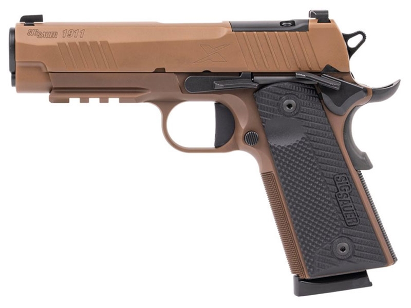 Sig Sauer 1911-X Carry .45ACP 4.25" 8rd Pistol, Coyote 3 5 P