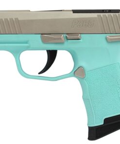Sig Sauer P365 MS .380ACP 3.1" 10rd Pistol, Robins Egg Blue/Stainless