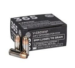 Sig Sauer Elite V-Crown 365 9mm 115gr JHP 20rd