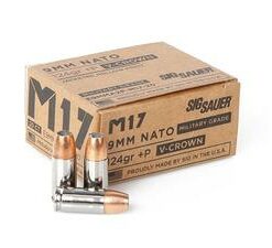 Sig Sauer Elite V-Crown M17 9mm +P 124gr JHP 20rd